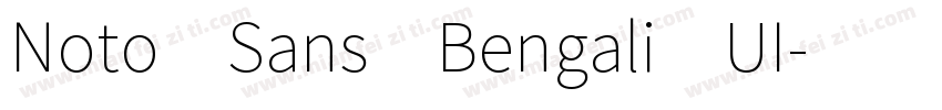 Noto Sans Bengali UI字体转换